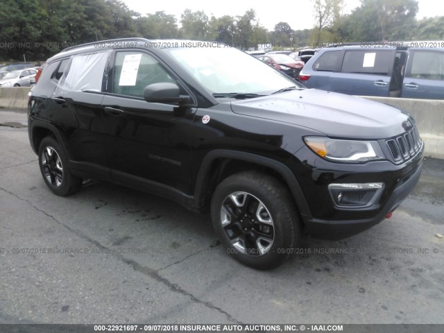 3C4NJDDB8JT128724 - 2018 JEEP COMPASS TRAILHAWK BLACK photo 1