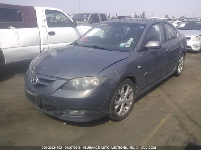 JM1BK324571655974 - 2007 MAZDA 3 S GRAY photo 2