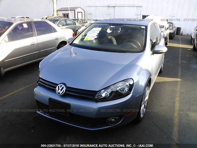WVWMM7AJ1AW344859 - 2010 VOLKSWAGEN GOLF BLUE photo 2