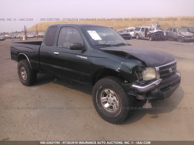 4TASN92N7XZ535979 - 1999 TOYOTA TACOMA XTRACAB PRERUNNER მწვანე ფოტო 1