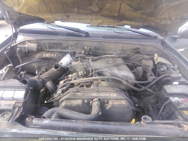 4TASN92N7XZ535979 - 1999 TOYOTA TACOMA XTRACAB PRERUNNER მწვანე ფოტო 10