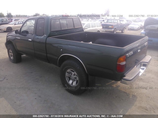 4TASN92N7XZ535979 - 1999 TOYOTA TACOMA XTRACAB PRERUNNER მწვანე ფოტო 3