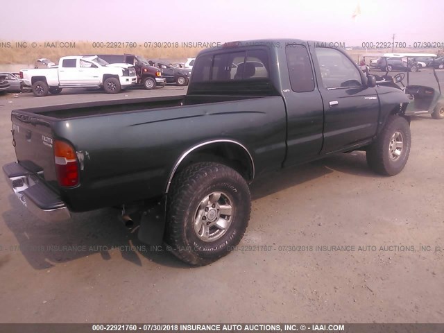4TASN92N7XZ535979 - 1999 TOYOTA TACOMA XTRACAB PRERUNNER მწვანე ფოტო 4