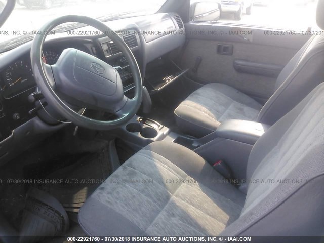 4TASN92N7XZ535979 - 1999 TOYOTA TACOMA XTRACAB PRERUNNER მწვანე ფოტო 5