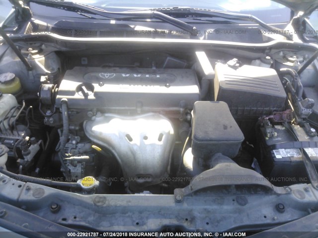 4T1BE46K47U552657 - 2007 TOYOTA CAMRY NEW GENERAT CE/LE/XLE/SE GREEN photo 10