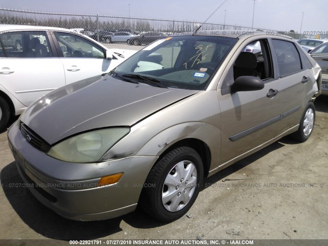 1FAFP33P73W155054 - 2003 FORD FOCUS LX GOLD photo 2