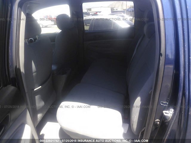 5TEJU62N56Z320055 - 2006 TOYOTA TACOMA DOUBLE CAB PRERUNNER BLUE photo 8