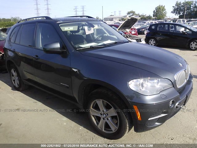 5UXZW0C57CL672569 - 2012 BMW X5 XDRIVE35D GRAY photo 1