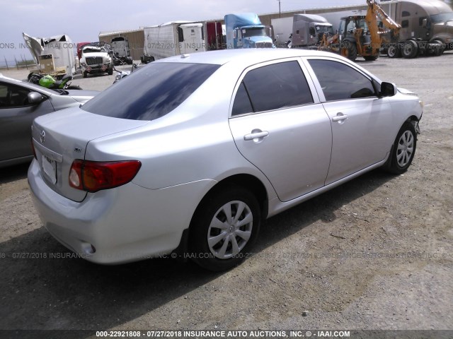 JTDBL40E09J029136 - 2009 TOYOTA COROLLA LE/XLE SILVER photo 4