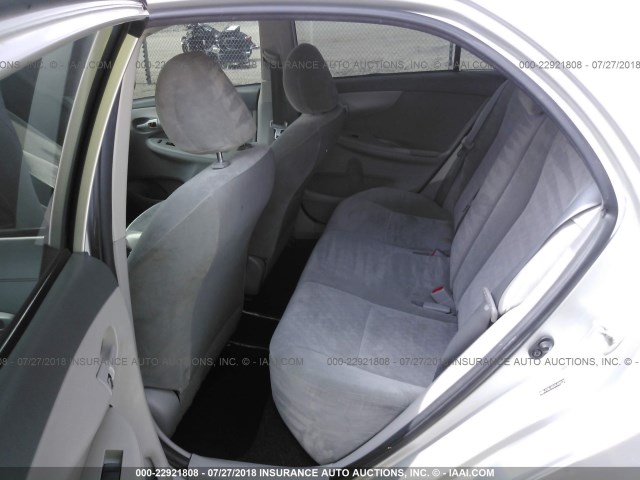 JTDBL40E09J029136 - 2009 TOYOTA COROLLA LE/XLE SILVER photo 8