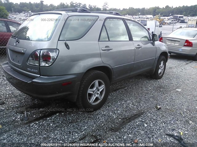 JTJGF10U310107452 - 2001 LEXUS RX 300 BEIGE photo 4