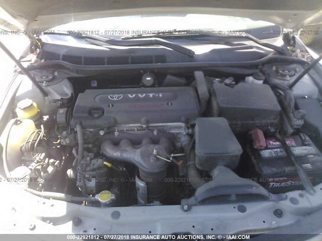 4T1BE46K97U712158 - 2007 TOYOTA CAMRY NEW GENERAT CE/LE/XLE/SE SILVER photo 10