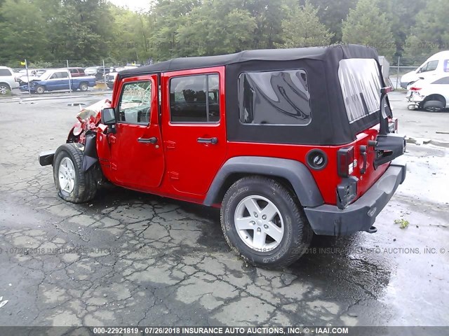 1C4BJWDG7JL821970 - 2018 JEEP WRANGLER UNLIMITE SPORT RED photo 3