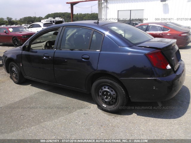 1G8AJ55F57Z202246 - 2007 SATURN ION LEVEL 2 Mavi foto 3