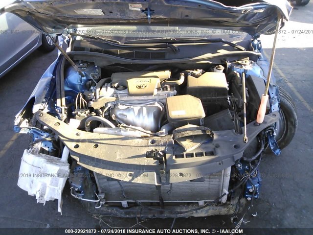 4T1BF1FK2HU683339 - 2017 TOYOTA CAMRY LE/XLE/SE/XSE BLUE photo 10