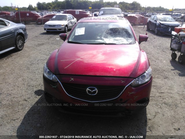 JM1GJ1V52G1465678 - 2016 MAZDA 6 TOURING RED photo 6