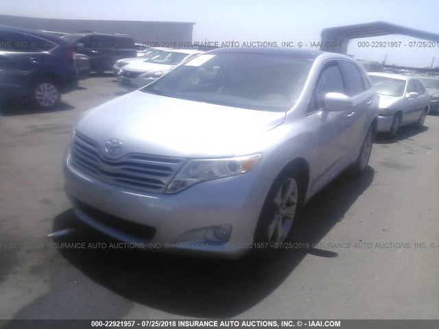 4T3ZK3BB8BU041329 - 2011 TOYOTA VENZA SILVER photo 2