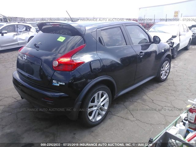 JN8AF5MV3DT221252 - 2013 NISSAN JUKE S/SV/SL BLACK photo 4