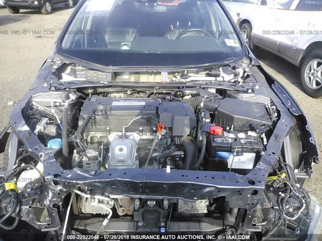 1HGCR2F84DA090783 - 2013 HONDA ACCORD EXL GRAY photo 10