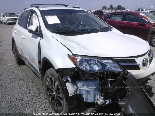 2T3DFREV1FW366773 - 2015 TOYOTA RAV4 LIMITED WHITE photo 1