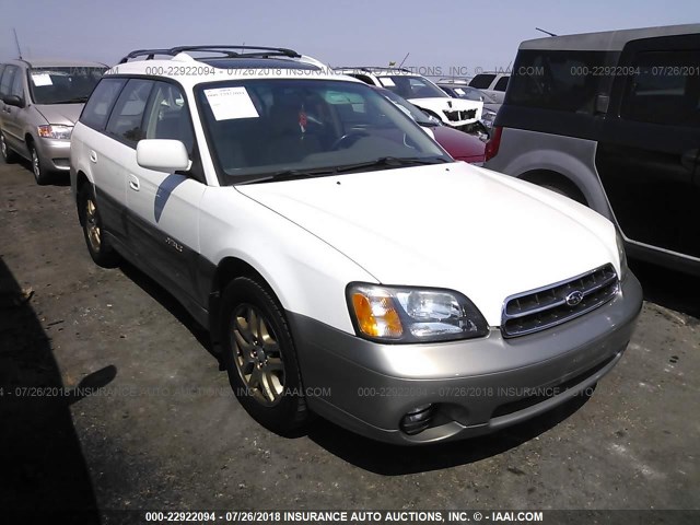 4S3BH686317656084 - 2001 SUBARU LEGACY OUTBACK LIMITED WHITE photo 1