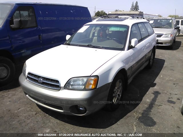 4S3BH686317656084 - 2001 SUBARU LEGACY OUTBACK LIMITED WHITE photo 2