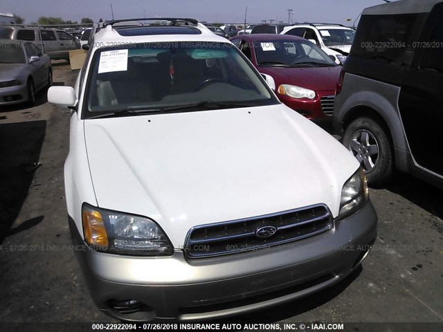 4S3BH686317656084 - 2001 SUBARU LEGACY OUTBACK LIMITED WHITE photo 6