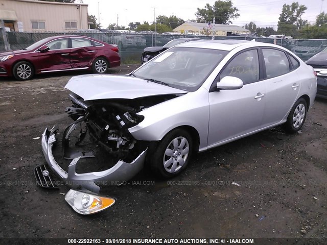 KMHDU46D69U681709 - 2009 HYUNDAI ELANTRA GLS/SE SILVER photo 2