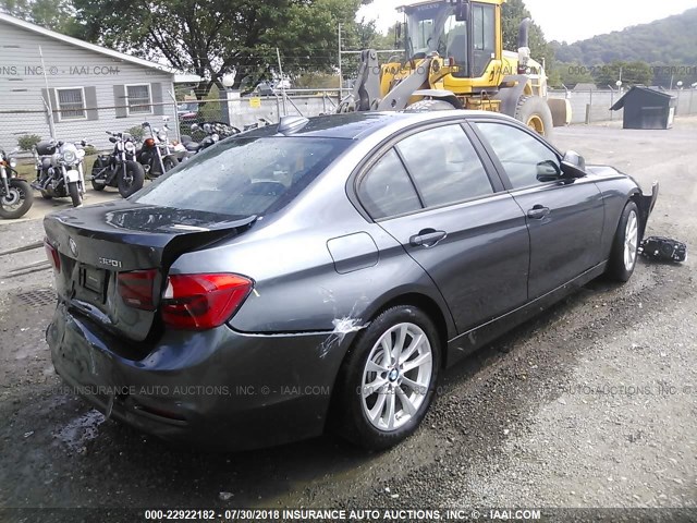 WBA8E5G51GNU19424 - 2016 BMW 320 XI GRAY photo 4