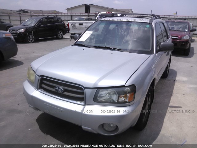 JF1SG65663H760577 - 2003 SUBARU FORESTER 2.5XS GRAY photo 2