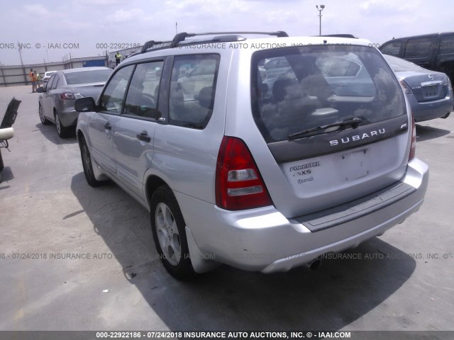 JF1SG65663H760577 - 2003 SUBARU FORESTER 2.5XS Сұр фото 3
