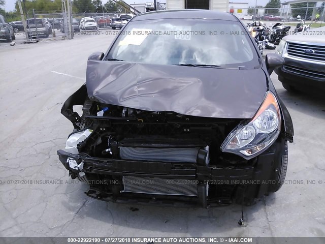 KNADN5A35G6597224 - 2016 KIA RIO EX/SX BROWN photo 6