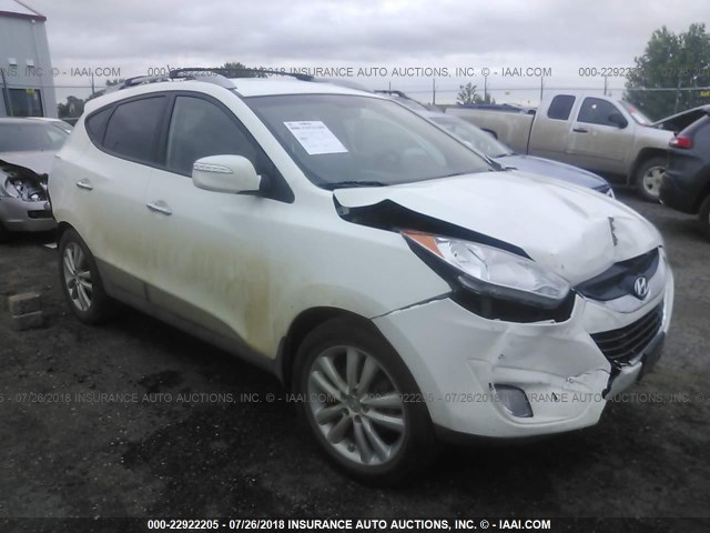 KM8JUCAC6DU621482 - 2013 HYUNDAI TUCSON GLS/LIMITED WHITE photo 1