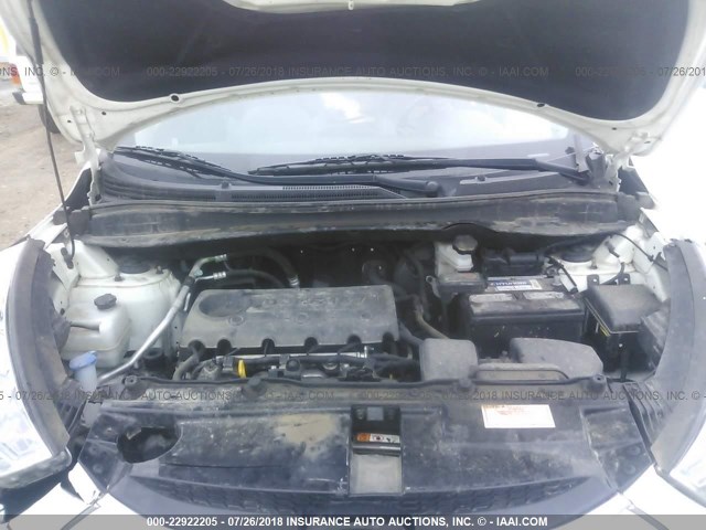 KM8JUCAC6DU621482 - 2013 HYUNDAI TUCSON GLS/LIMITED 白色 照片 10