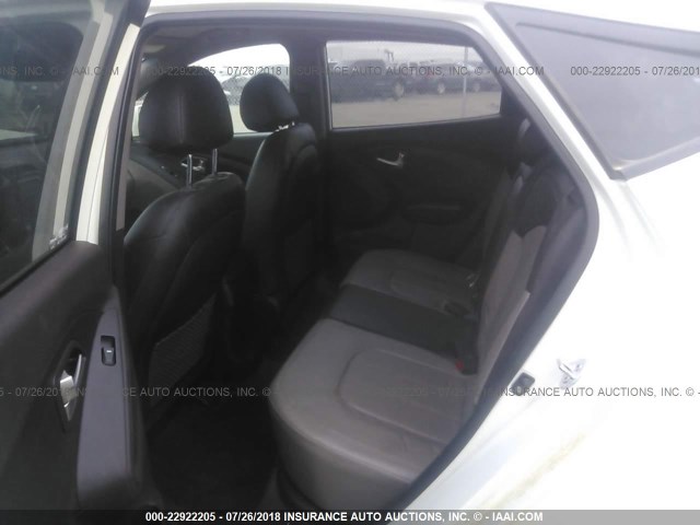 KM8JUCAC6DU621482 - 2013 HYUNDAI TUCSON GLS/LIMITED WHITE photo 8