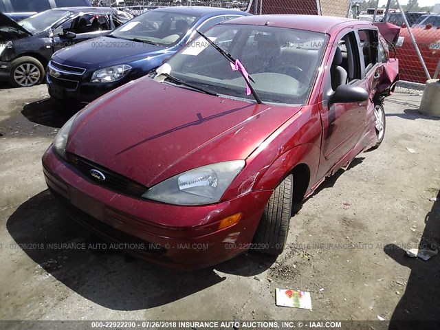 1FAFP34344W201436 - 2004 FORD FOCUS SE COMFORT/SE SPORT BURGUNDY photo 2