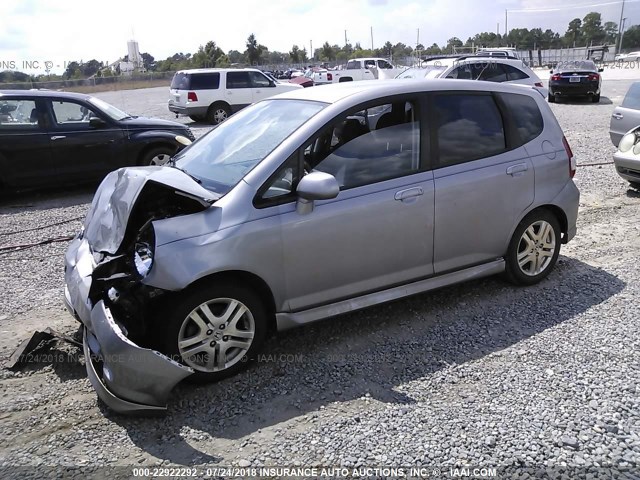 JHMGD386X7S000369 - 2007 HONDA FIT S 银色 照片 2