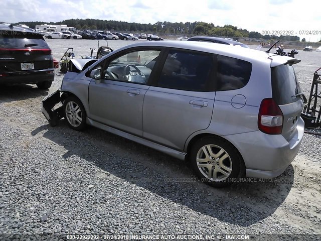JHMGD386X7S000369 - 2007 HONDA FIT S 银色 照片 3