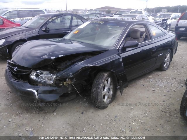 2T1CF22P8YC376996 - 2000 TOYOTA CAMRY SOLARA SE/SLE BLACK photo 2