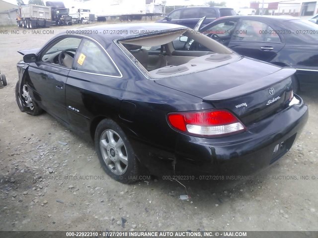 2T1CF22P8YC376996 - 2000 TOYOTA CAMRY SOLARA SE/SLE შავი ფოტო 3