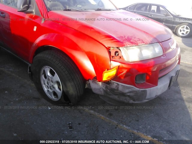 5GZCZ23D43S850184 - 2003 SATURN VUE RED photo 6