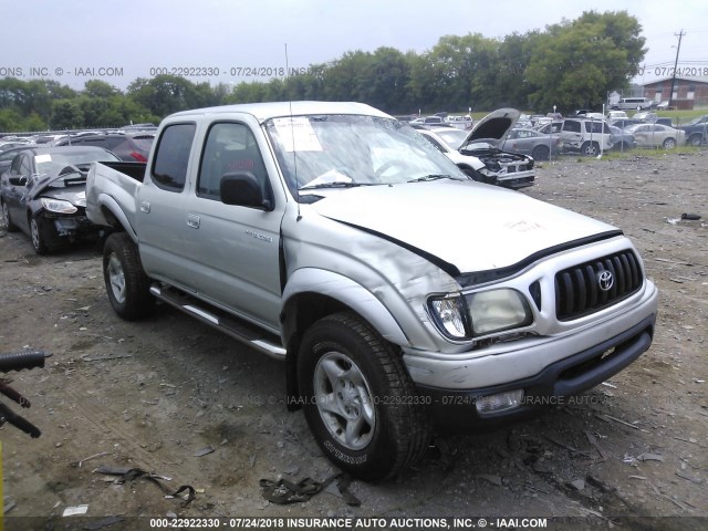 5TEGN92N94Z407768 - 2004 TOYOTA TACOMA DOUBLE CAB PRERUNNER SILVER photo 1