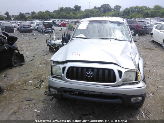 5TEGN92N94Z407768 - 2004 TOYOTA TACOMA DOUBLE CAB PRERUNNER SILVER photo 6