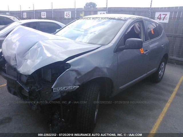 JN8AS5MV6DW609019 - 2013 NISSAN ROGUE S/SV GRAY photo 2