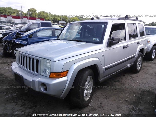 1J8HG48NX6C274215 - 2006 JEEP COMMANDER ვერცხლისფერი ფოტო 2
