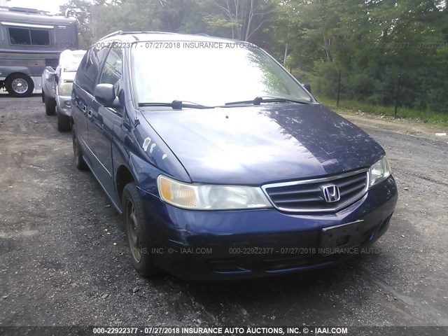 5FNRL18523B107268 - 2003 HONDA ODYSSEY LX Dark Blue photo 1