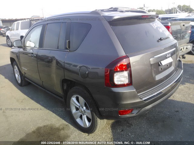 1C4NJCEAXFD171328 - 2015 JEEP COMPASS LATITUDE ნაცრისფერი ფოტო 3