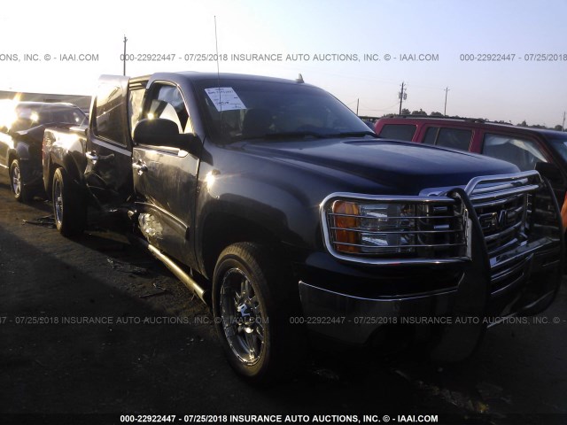 3GTP2VE39BG293775 - 2011 GMC SIERRA K1500 SLE Dark Blue photo 1