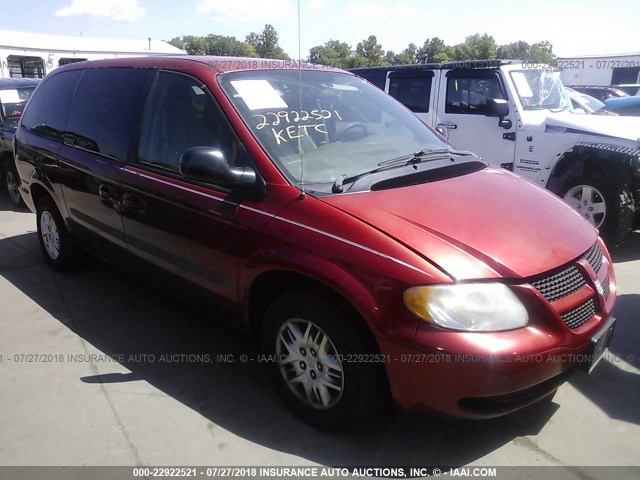 2D4GP34373R138521 - 2003 DODGE GRAND CARAVAN EL RED photo 1