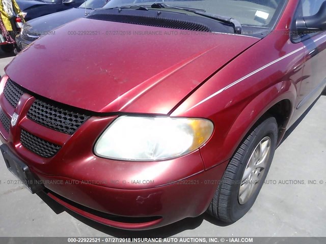 2D4GP34373R138521 - 2003 DODGE GRAND CARAVAN EL RED photo 6